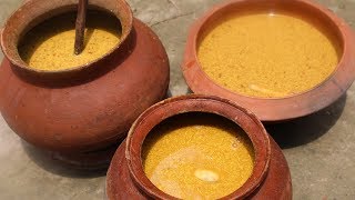 Village Food | Kasundi recipe | Grandmother recipes-59