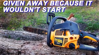 Trying To Get A Free Poulan Pro Chainsaw Running Again.