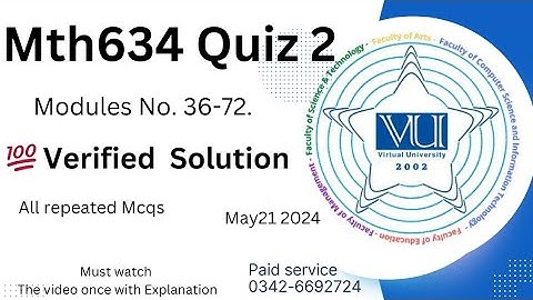 MTH634 - Topology Quiz 2 21-5-2024 💯 Percent Answers
