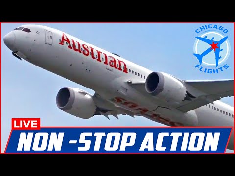 🔴LIVE SUNDAY FUNDAY CHASING PLANES at CHICAGO O'HARE AIRPORT |ORD SIGHTS and SOUNDS of PURE AVIATION