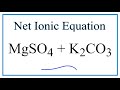 Net Ionic Equations and Solubility