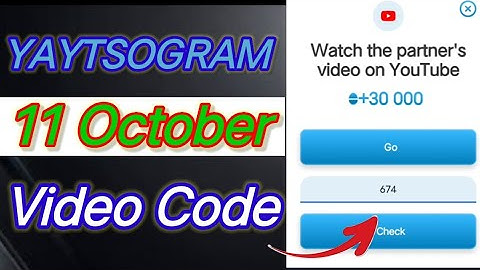 YAYTSOGRAM YouTube Code 11 October | #yaytsogram #yaytsogramcode