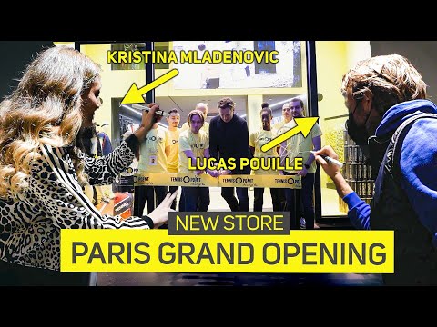 Tennis-Point Store Paris Opening + Kristina Mladenovic & Lucas Pouille