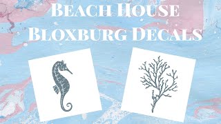 Beach House! Bloxburg Art Decals (with codes)