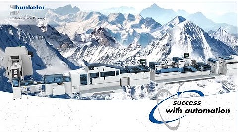 Hunkeler High Performance Book Solution with Destacker DS2 inline with variable Perfect Binder