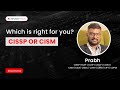 Cissp or cism which is right for you  cissp vs cism  infosectrain