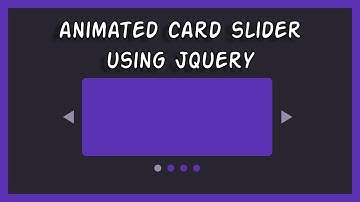 Animated Card Slider using jQuery