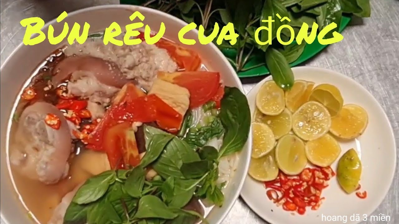 Bún Rêu Cua . Ngon chuẩn vị miền tây . như mẹ nấu thật đơn giản. - YouTube