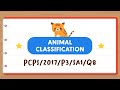 Animal Classification Quiz