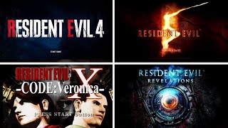 All Resident Evil Start Screens & Title Intro Screens (1996-2023)