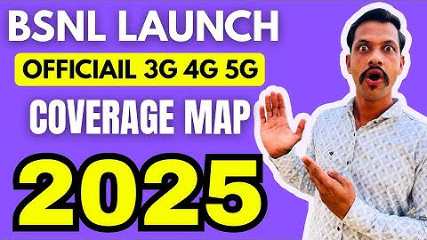 BSNL launch officially coverage map for 3g/4g/5g network check in india 2025 | bsnlnews