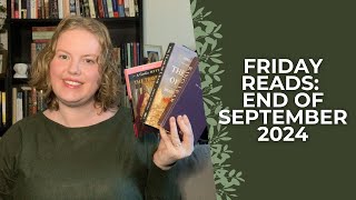 Friday Reads 📚 a stack of September books to finish before the start of Victober!