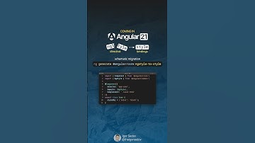 New in Angular 21: ngStyle Migration to Style Bindings #angular #angular21