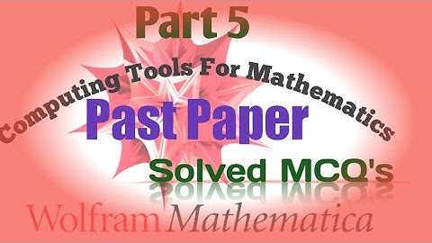 Past Paper Solved MCQ