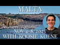 Vacation Workshop in Malta November 2023!