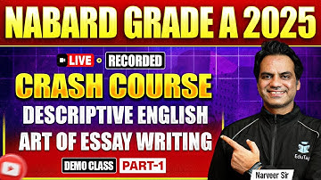 NABARD Grade A Crash Course 2025 | NABARD Assistant Manager Phase 2 Descriptive English Demo Class