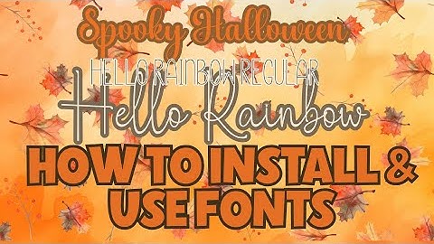 Hoe u lettertypen installeert in Windows, Canva en Creative Fabrica Studio - Eenvoudige lettertyp...