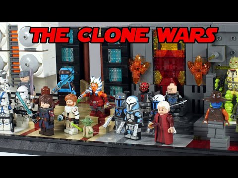 LEGO Star Wars The Clone Wars Figure Display MOC
