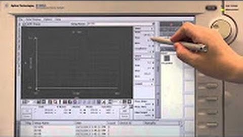 Oscilloscope view for the pulsed IV measurement verification and optimization [EasyEXPERT PACT#41]