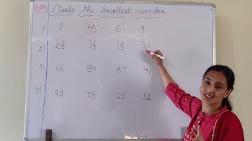 Circle the smallest number (Class -1)