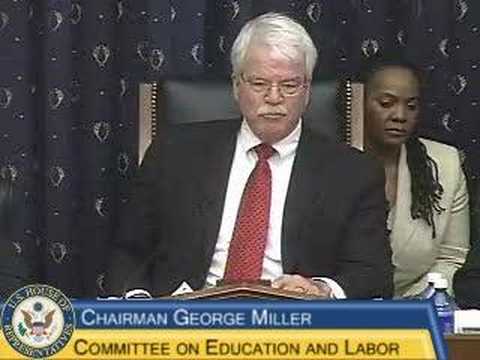 chairman vs president ED Oversight Hearing: Chairman Miller Q&A