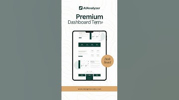 Analytics Dashboard Figma Template by AiAnalyzer | DesignToCodes  #websitetemplate #analytics