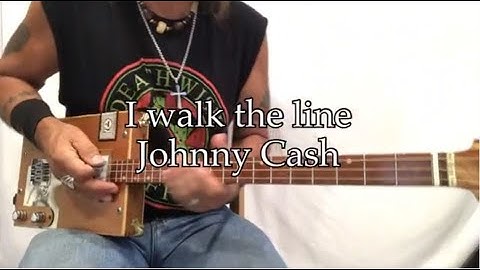 I walk the line beginner lesson for 3 string Cigar Box Guitars