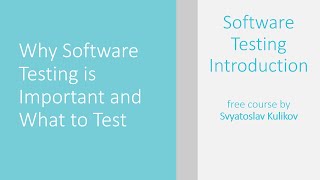 Famous 01 - 02 - Why Software Testing is Important and What to Test [RUS] Net Worth