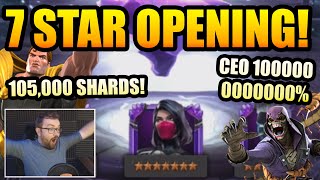 7x 7 Star Crystal Opening! - BEYOND GOD TIER CEO LUCK?!?!! - Marvel Contest Of Champions