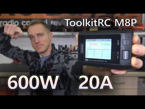 видео: До 8S Lipo, мощная и небольшая зарядка ToolkitRC M8P 600W 20A.