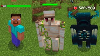 Add-on to view creatures' health and damage from attacks Health and Damage Indicator Addon Minecr...