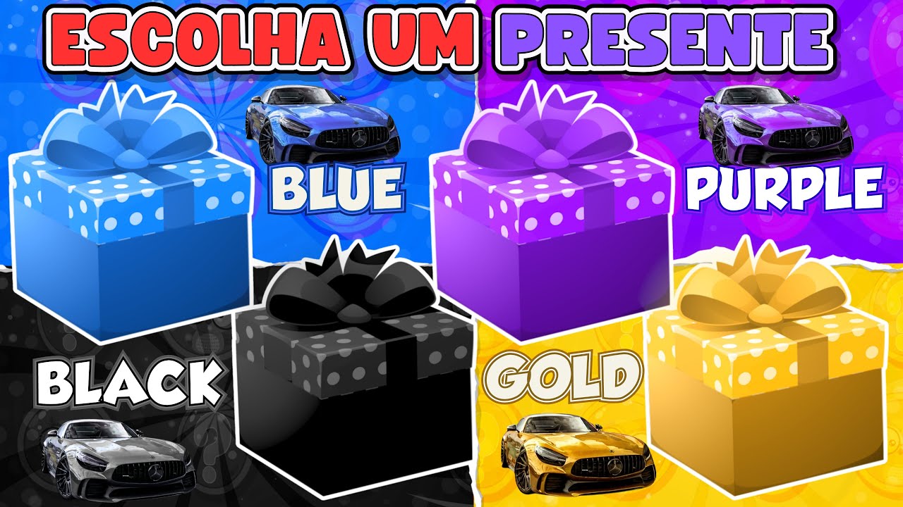 ESCOLHA O SEU PRESENTE DE 4 🎁NÃO ESCOLHA ERRADO🤯⚠  ELIGE TU REGALO 🎁 CHOOSE YOUR GIFT🎁