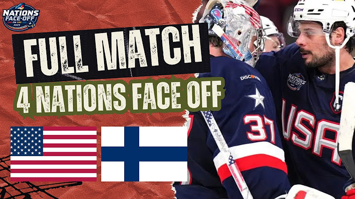 USA vs Finland | 4 Nations Face Off NHL | Hockey Full Game Replay