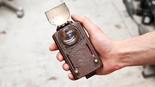 WWII Flashlight with Rust Holes  Restoration