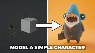 Model a Simple Character in Blender 3D - Shark