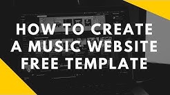 How To Make a Music Website Free Template  - Durasi: 4:11. 