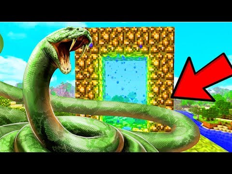 COMO FAZER UM PORTAL PARA DIMENSÃO DA COBRA ANACONDA NO MINECRAFT