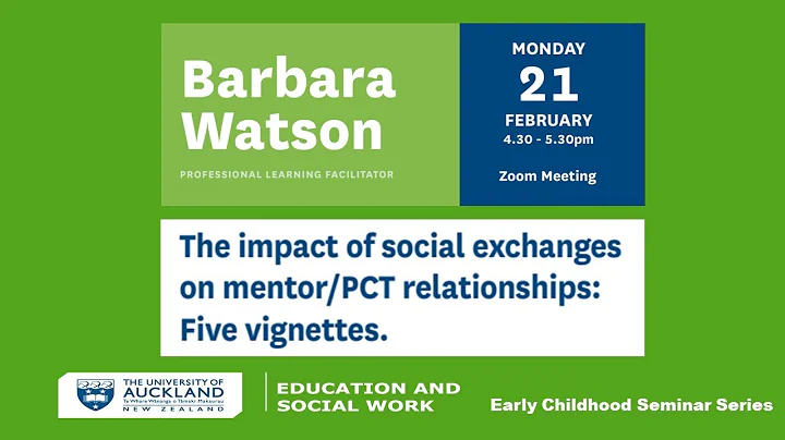 Barbara Watson - The impact of social exchanges on...