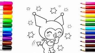 Kuromi Coloring Page | How to Color Kuromi | Satisfying & Relaxing  News