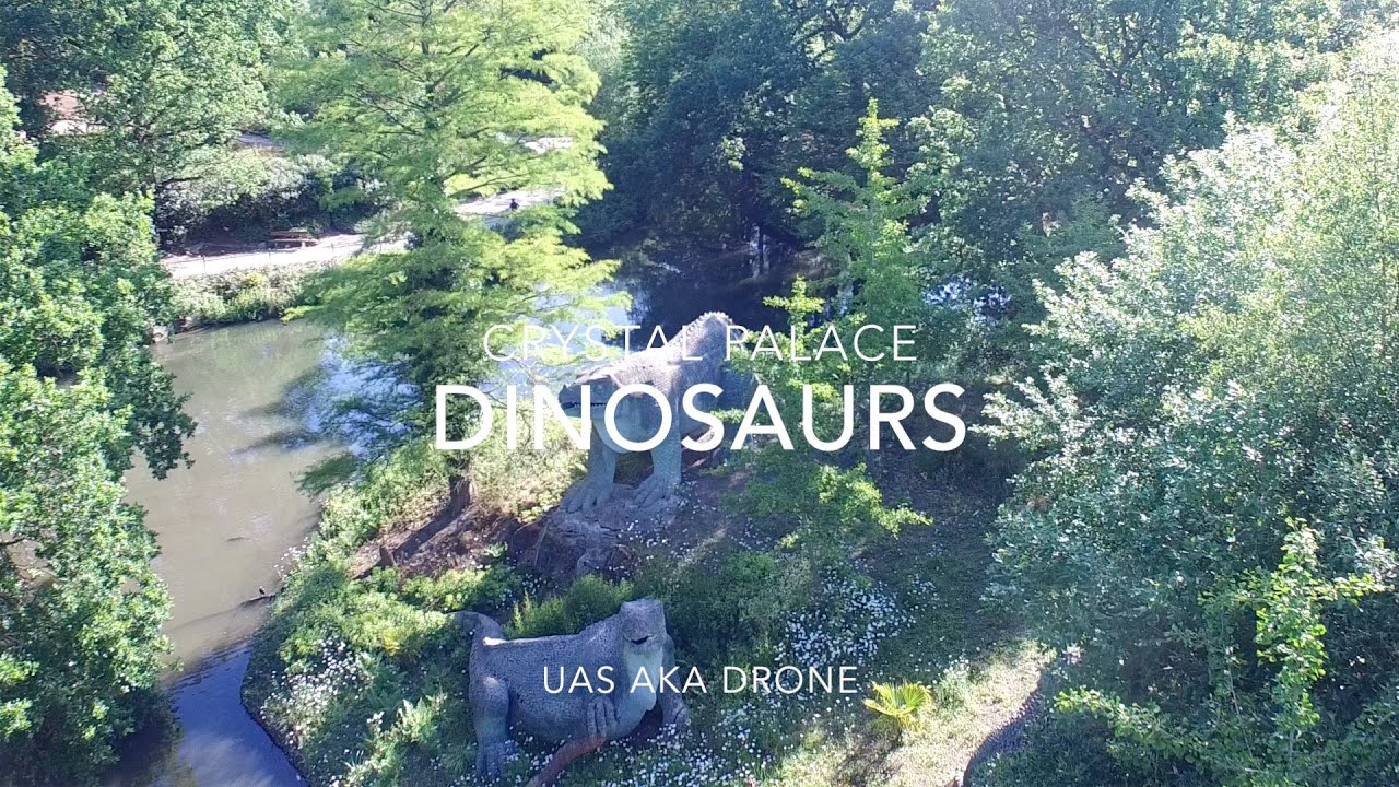 Dinosaurs Crystal Palace  First 4k Video se19   UAS aka Drone