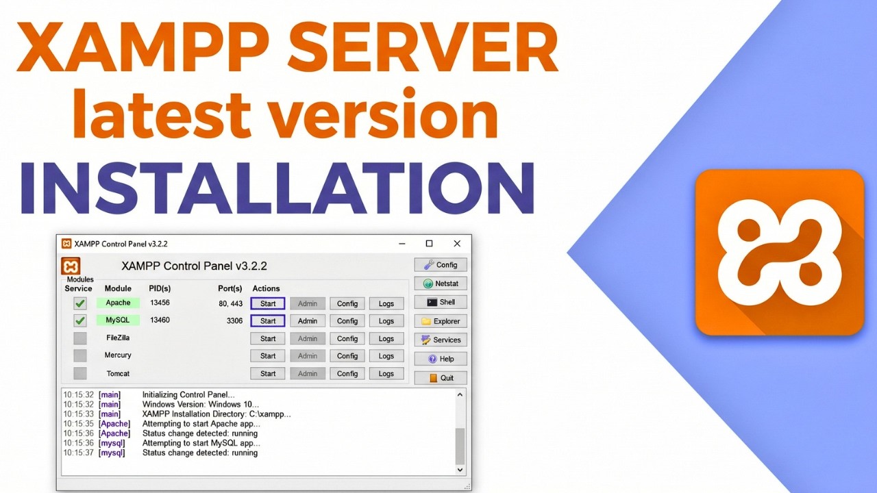 How To Install XAMPP on Windows 10/11 (2026) - YouTube