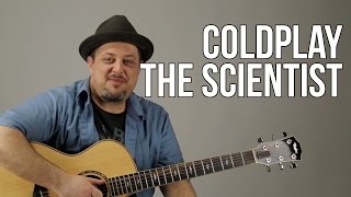 Video thumbnail of "Coldplay - The Scientist Super Easy Acoustic Guitar Lesson - Easy Beginner Songs For Guitar"