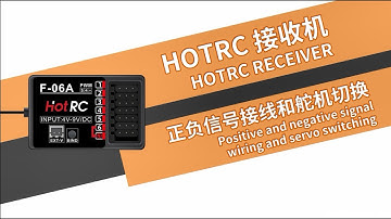 HOTRC receiver positive and negative signal wiring and servo switching