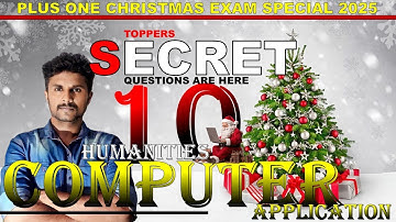SECRET QUESTIONS / IMPORTANT QUESTIONS/ REPEATED QUESTIONS/ PLUS ONE COMPUTER APPLICATION HUMANITIES
