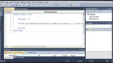 Visual Basic   144   Threading