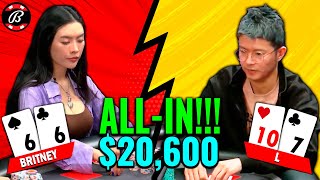 She Smelled Weakness And Went For A 5-BET ALL-IN!!!