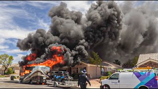 *PRE ARRIVAL* FULLY INVOLVED RV FIRE - Henderson Fire Department