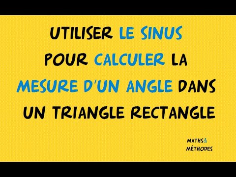 Vídeo: Com Trobar El Sinus Coneixent L’angle