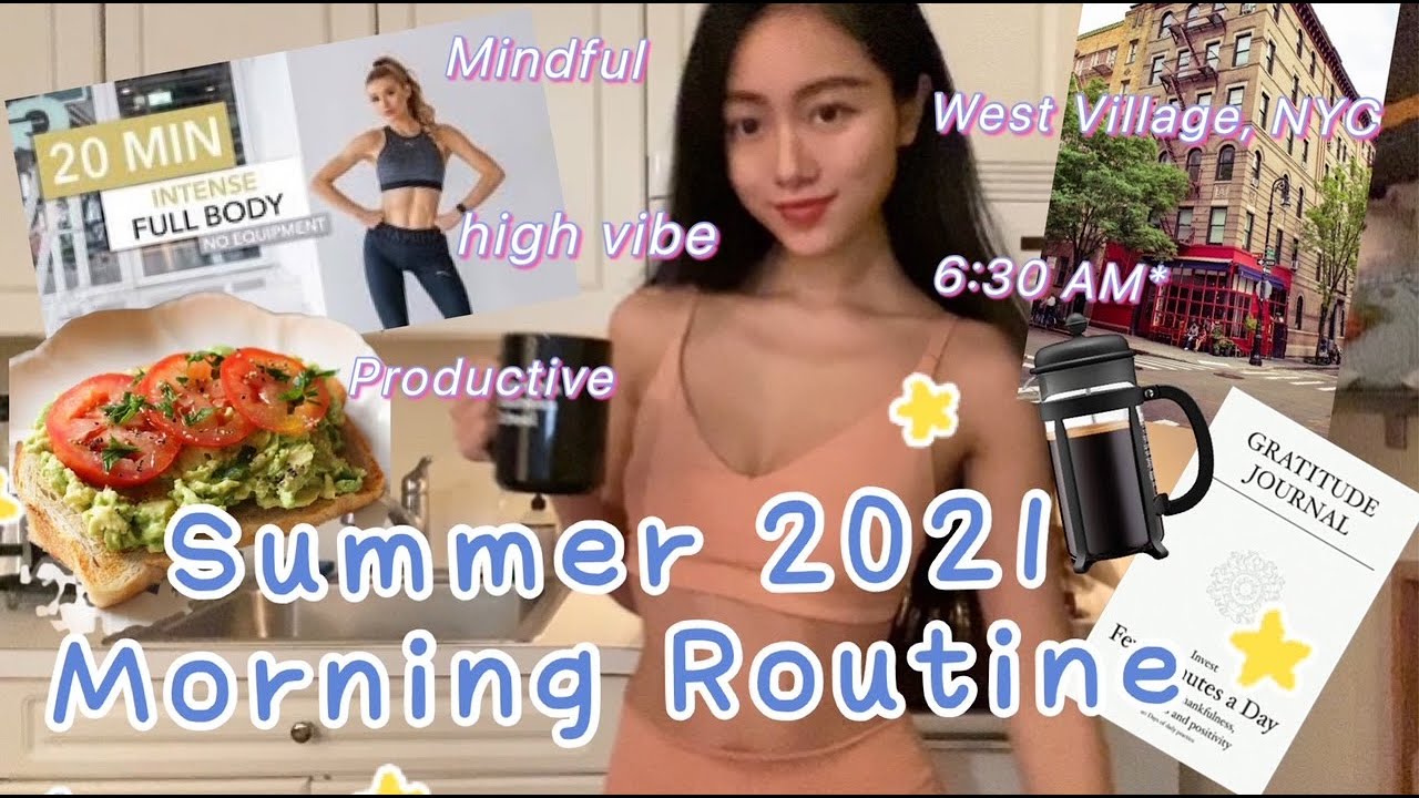 Living alone West Village NYC| Summer 2021 high vibe morning routine曼哈顿西村独居-正能量满满清晨作息☀️