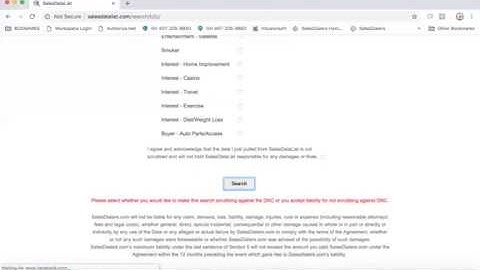 SalesDataList Consumer Data Preview 2018